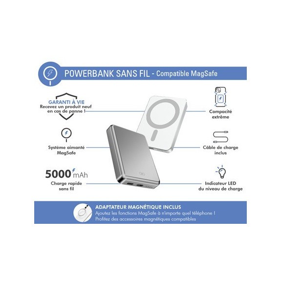 Batterie Externe Magsafe - 5000 mAh