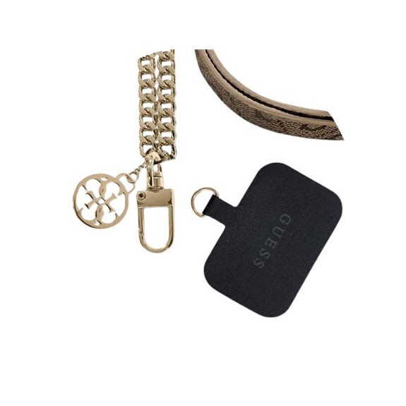 Chaine Cuir et Métal Pendentif Guess