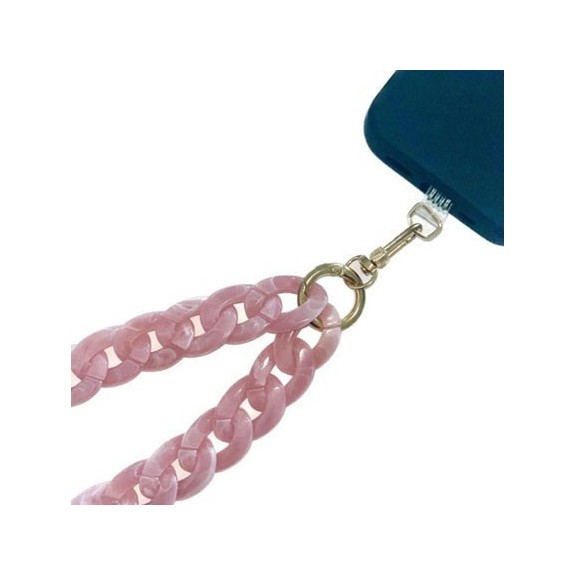 Chaine Maillon Résine Avec Mousquetons Dorés Chaine Maillon Résine Avec Mousquetons Dorés