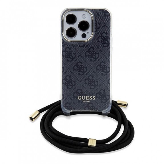 Coque Guess Avec Anneaux 4G Print Et Cordon Nylon