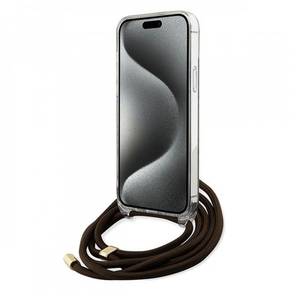 Coque Guess Avec Anneaux 4G Print Et Cordon Nylon Coque Guess Avec Anneaux 4G Print Et Cordon Nylon