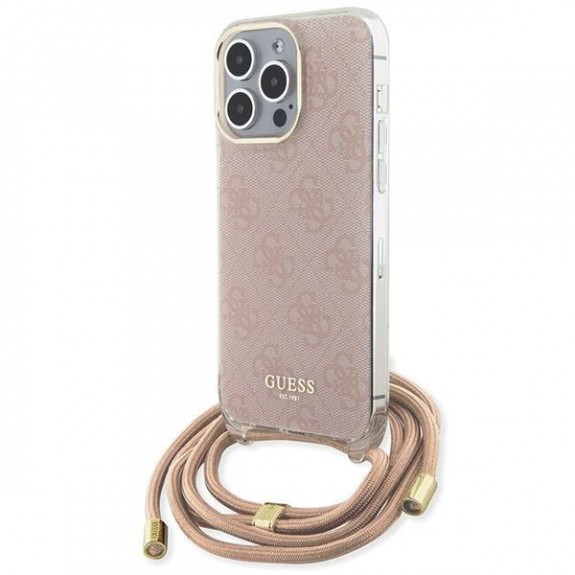 Coque Guess Avec Anneaux 4G Print Et Cordon Nylon