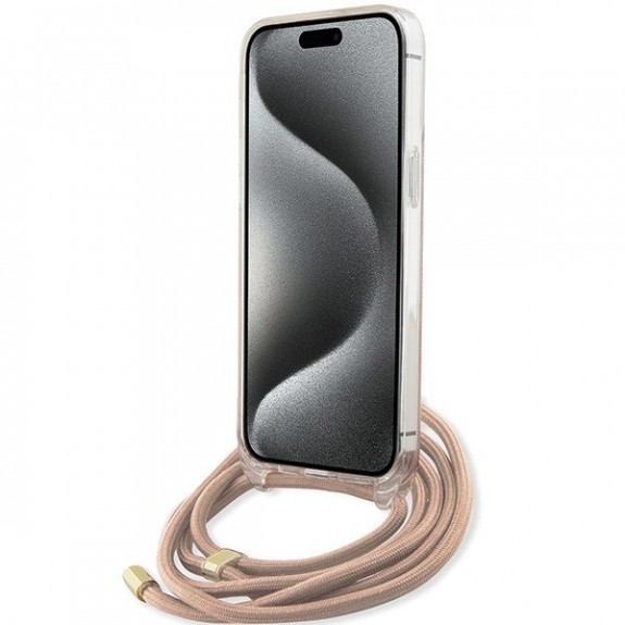 Coque Guess Avec Anneaux 4G Print Et Cordon Nylon