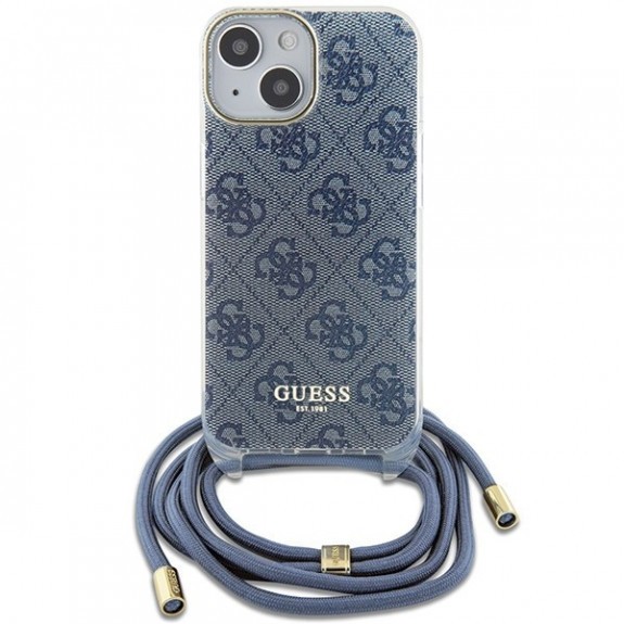 Coque Guess Avec Anneaux 4G Print Et Cordon Nylon