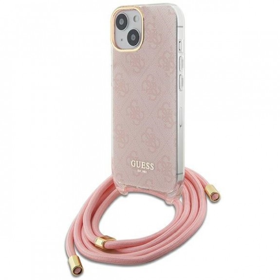 Coque Guess Avec Anneaux 4G Print Et Cordon Nylon