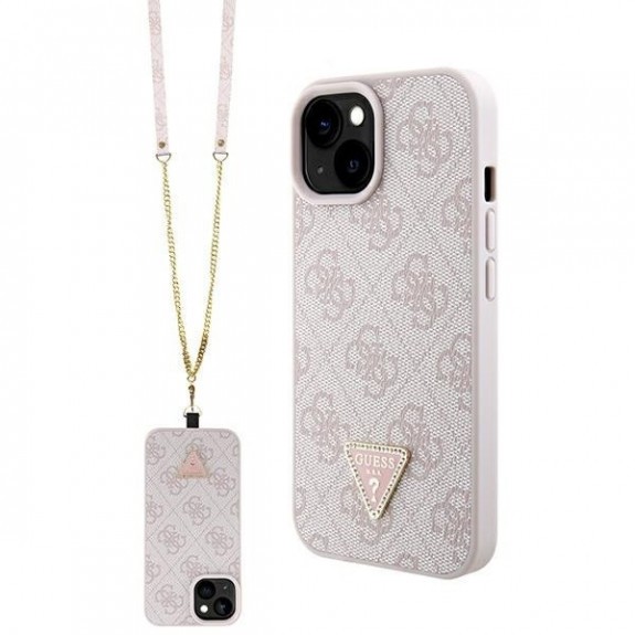 Coque Guess 4G Metal Logo Avec Chaine