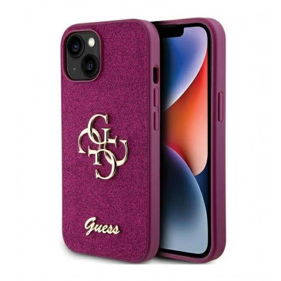 Coque Guess Glitter Script Big 4G