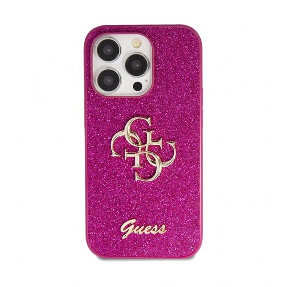 Coque Guess Glitter Script Big 4G