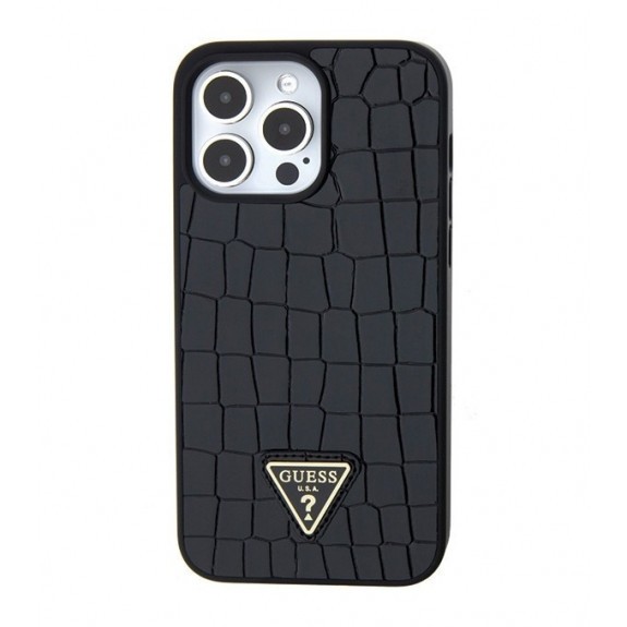 Coque Guess Croco Triangle Logo