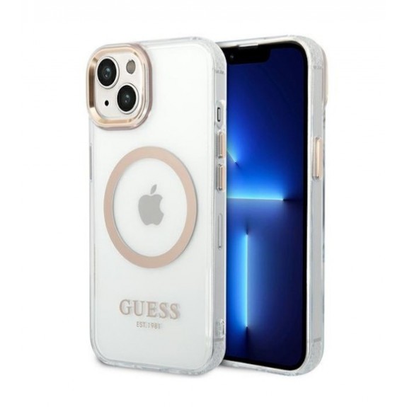 Coque Guess Metal Outline Magsafe