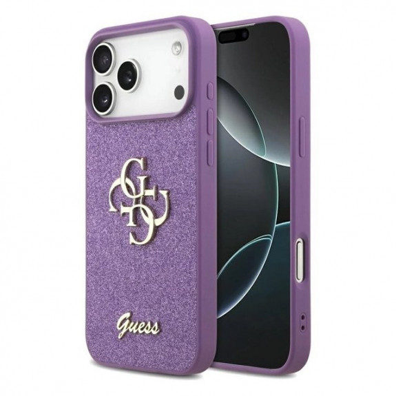 Coque Guess Glitter Script Big 4G Coque Guess Glitter Script Big 4G