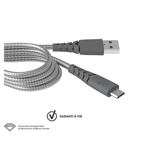 Câble de charge renforcé Micro USB 2m Force Power