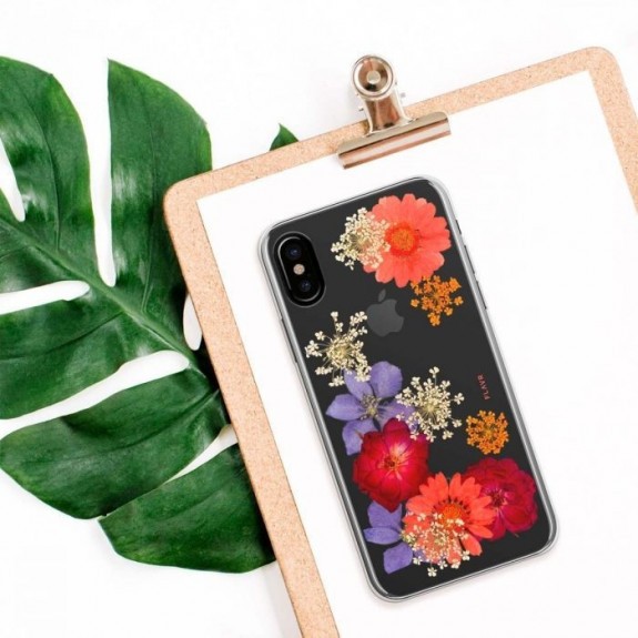 Coque de protection pour smartphones Flavr Real Flower Amelia