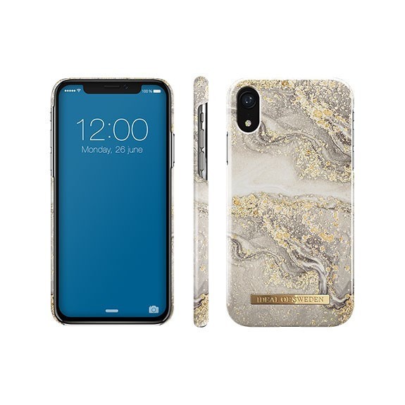 Coque rigide Fashion Sparkle Greige Marble Ideal Of Sweden