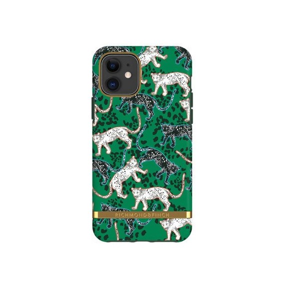 Coque de protection pour smartphone Richmond & Finch Green Leopard