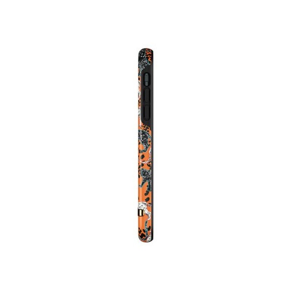 Coque Rigide Orange Leopard