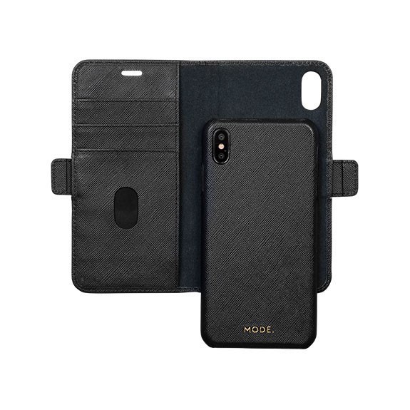 Étui folio cuir avec coque amovible Mode New York