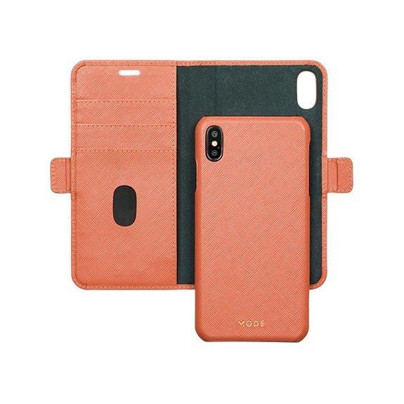 Étui folio cuir avec coque amovible Mode New York