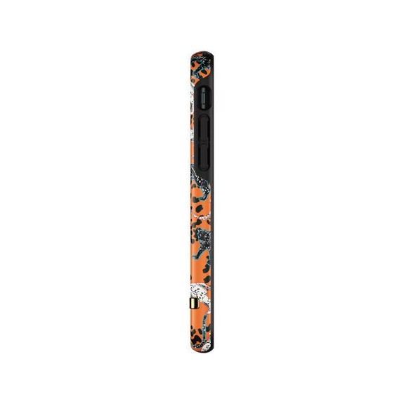 Coque Rigide Orange Leopard