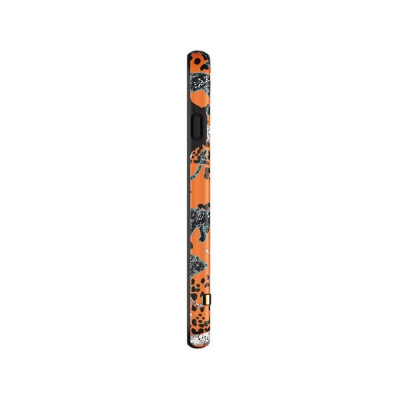 Coque Rigide Orange Leopard