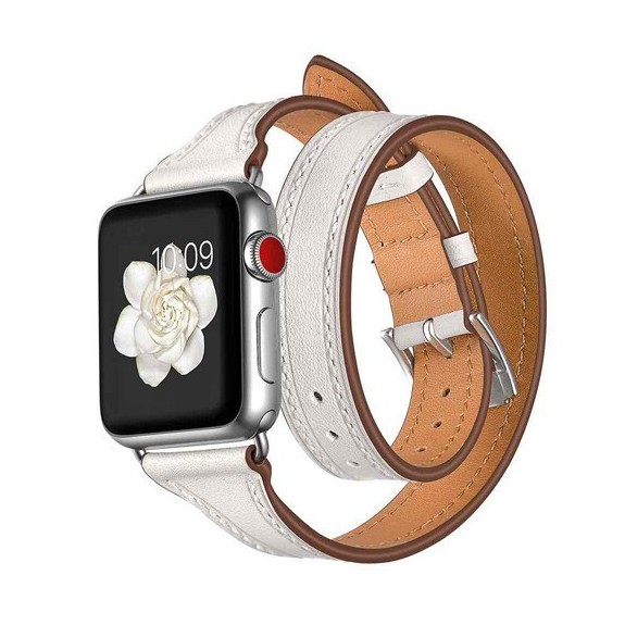 Bracelet Cuir Double Tour Apple Watch - 42/44/45/49 mm