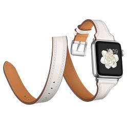 Bracelet Cuir Double Tour Apple Watch - 42/44/45/49 mm