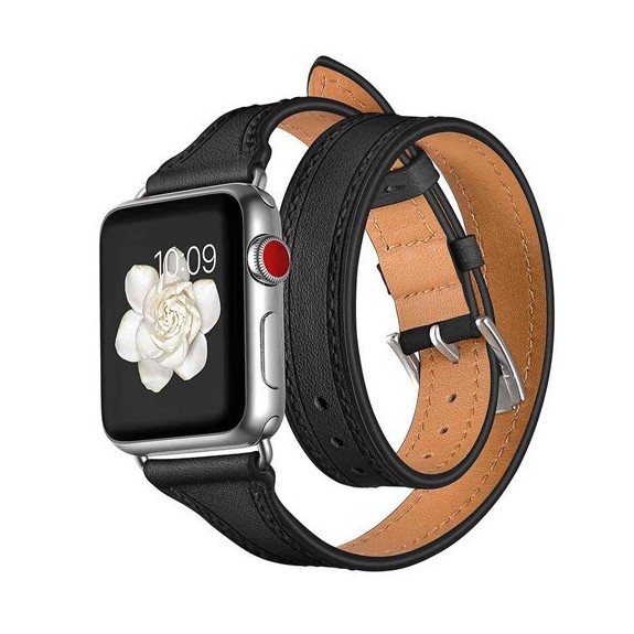 Bracelet Cuir Double Tour Apple Watch - 38/40/41 mm