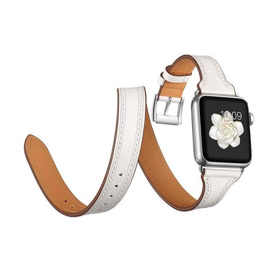 Bracelet Cuir Double Tour Apple Watch - 38/40/41 mm